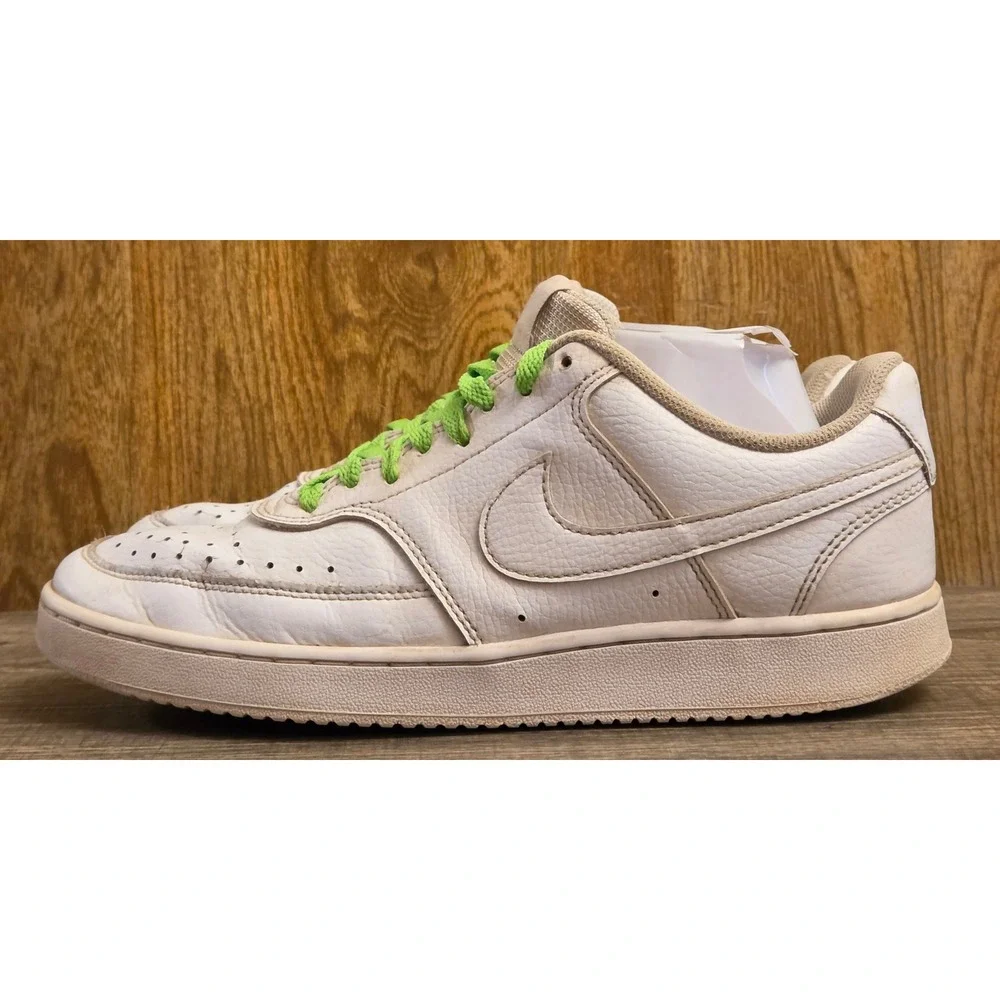 Nike Court Vision Low Top Casual Shoes Sneakers‎ Womens Size 9 White